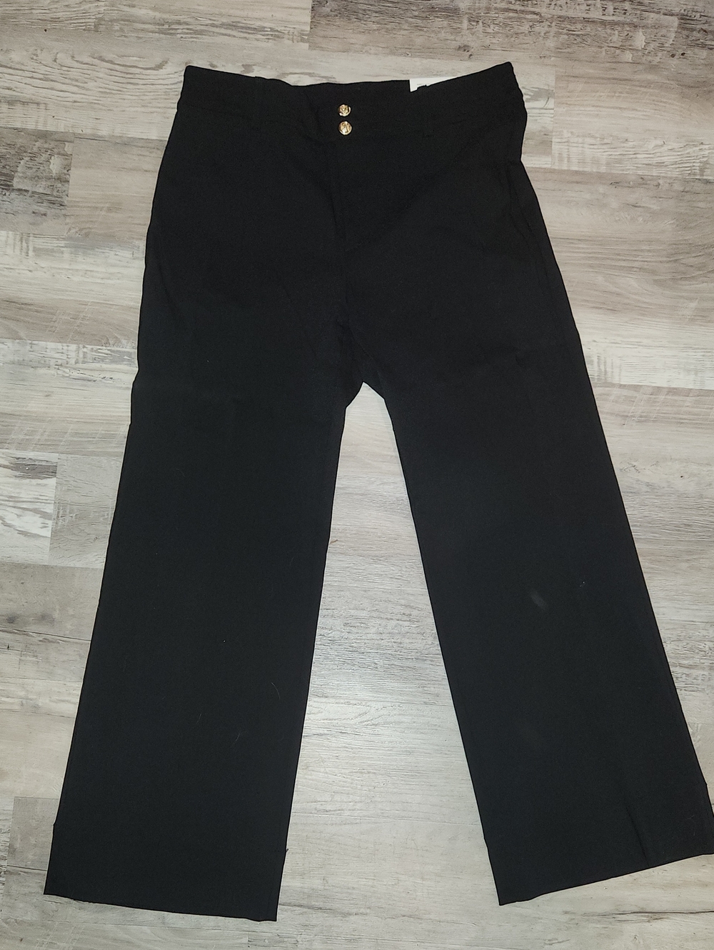 Black Wide Leg Slacks